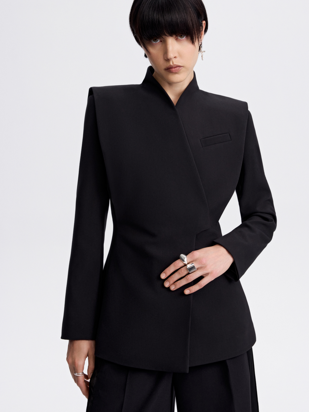 PRAS rose embroidery jacket, front