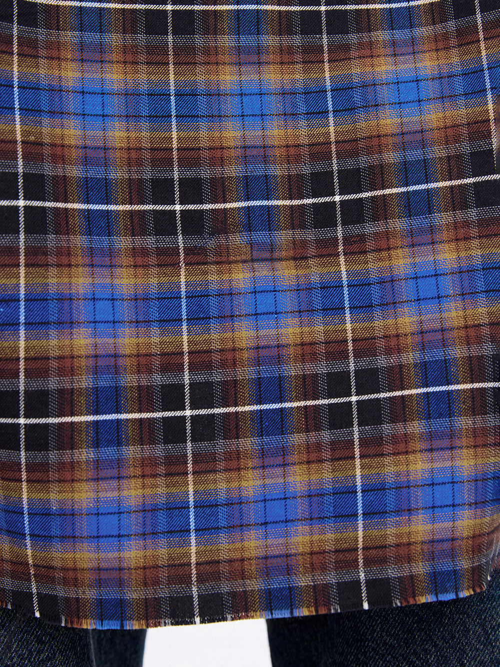 Rooster Check Shirt — Brown / Blue