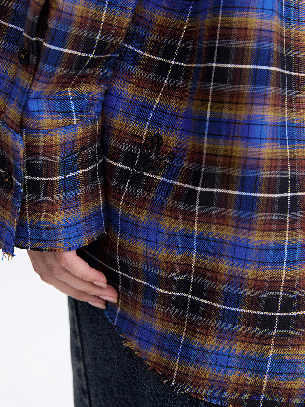 Rooster Check Shirt — Brown / Blue