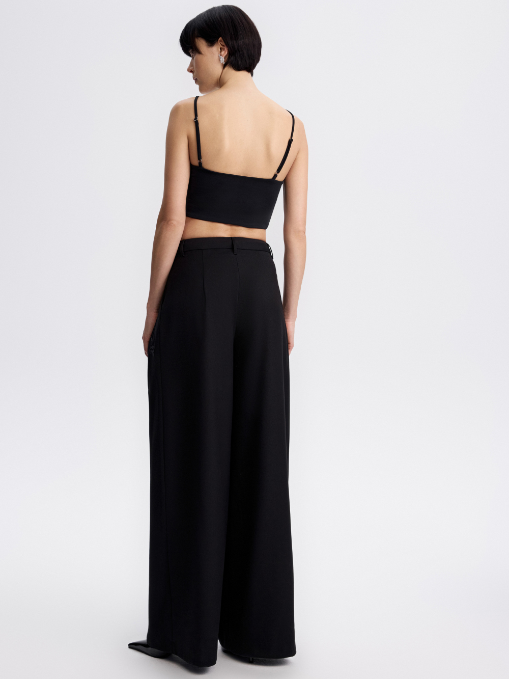 PRAS embroidered wide trousers, back