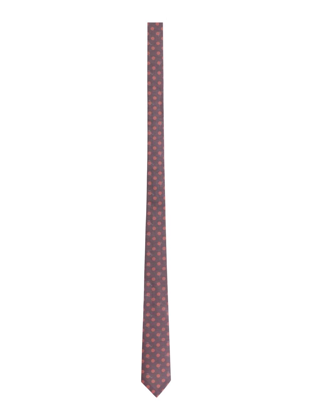 PRAS silk-lined tie, polka dot