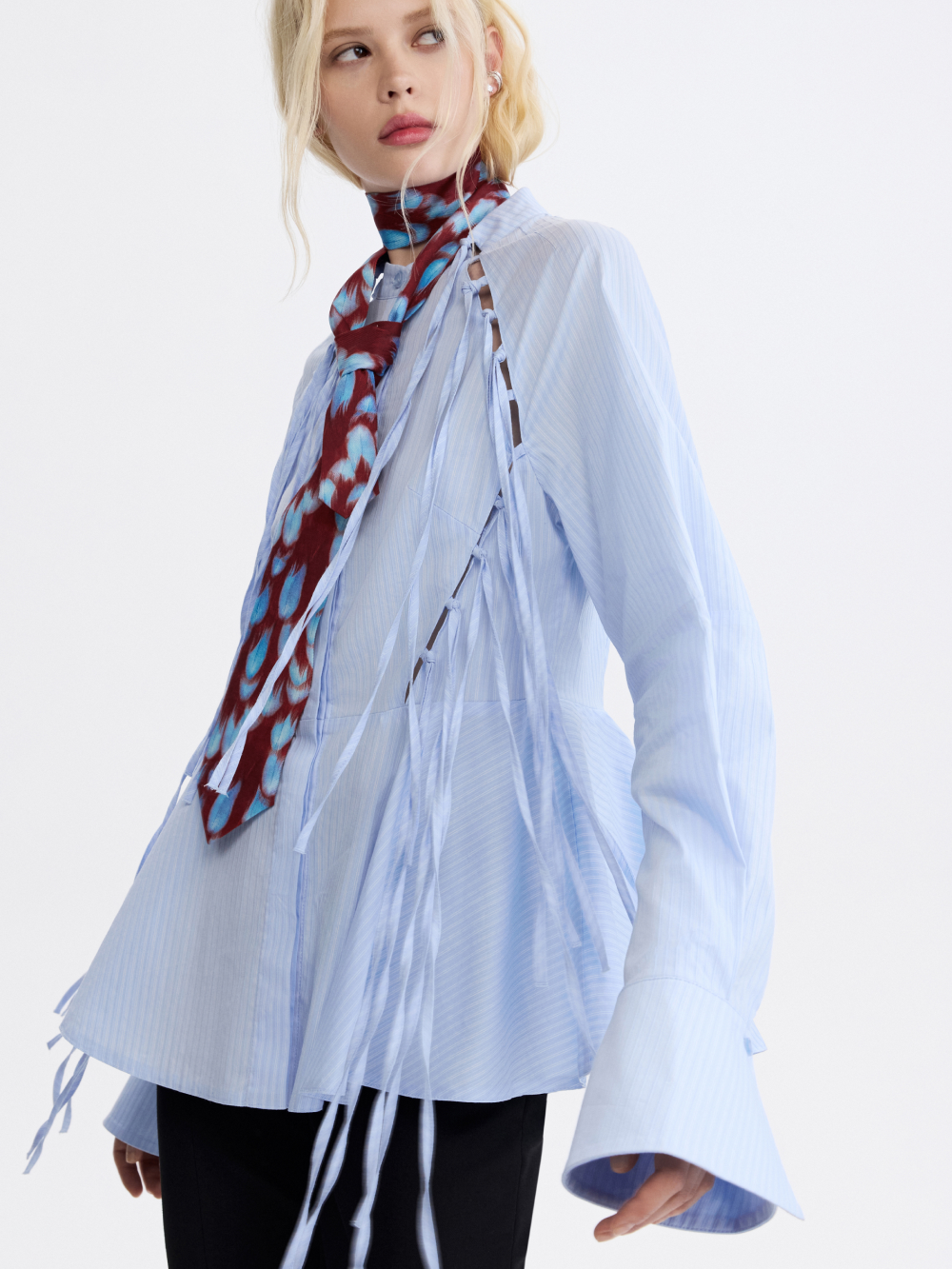 PRAS silk-lined tie, front