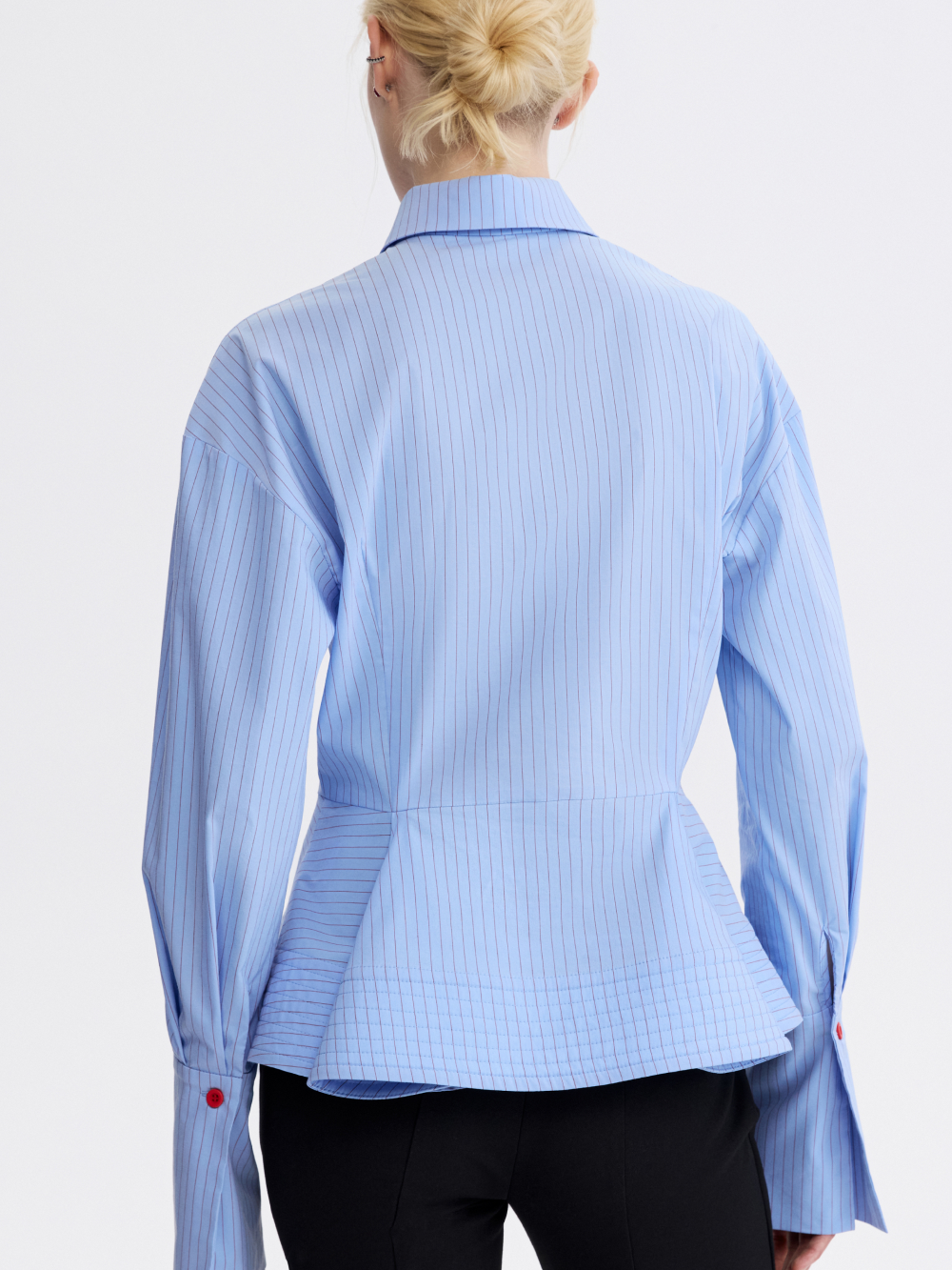 PRAS origami rose shirt, back