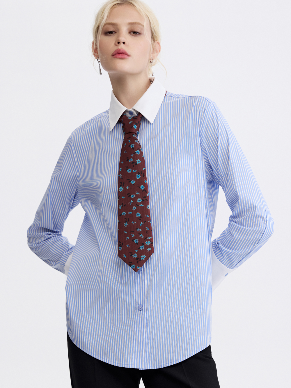PRAS silk-lined tie, front