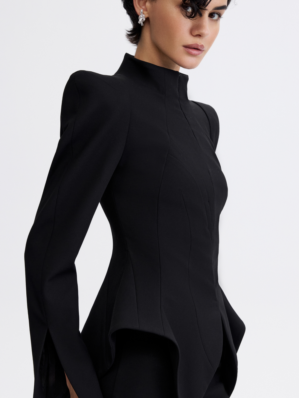 PRAS corseted jacket, shoulder