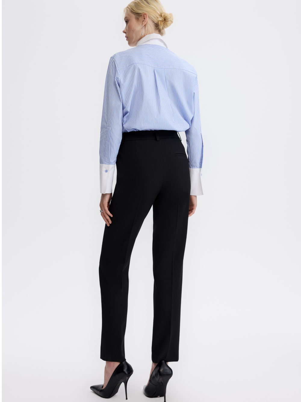 PRAS low-rise slim trousers, back, full length