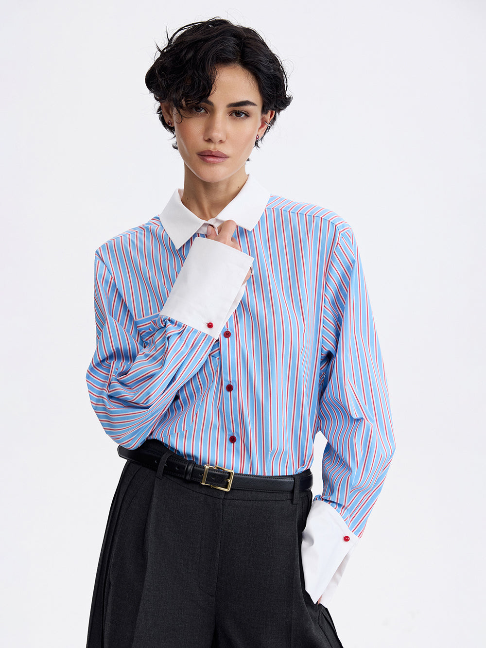PRAS origami pocket shirt, sleeve and cuff
