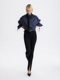PRAS zip slit trousers, walking, full length