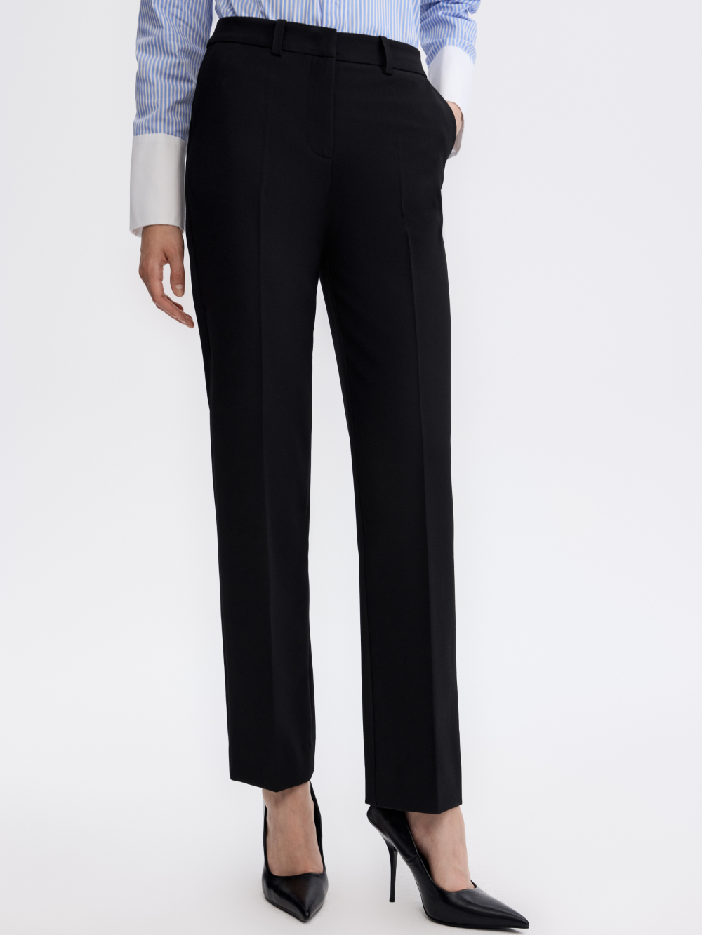 PRAS low-rise slim trousers, side