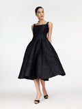 Textured taffeta dress