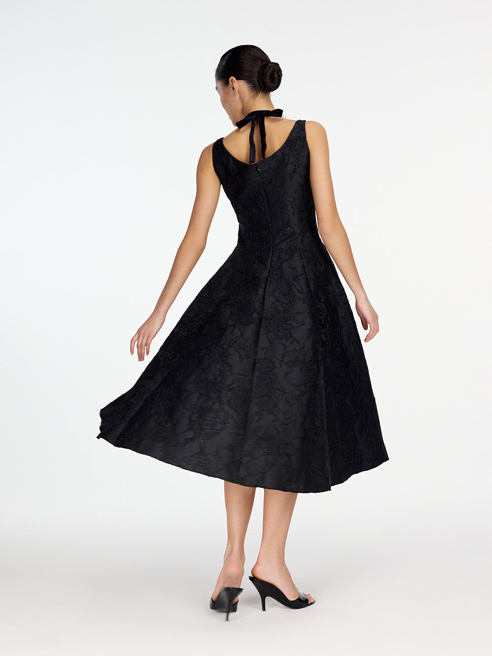 Textured taffeta dress