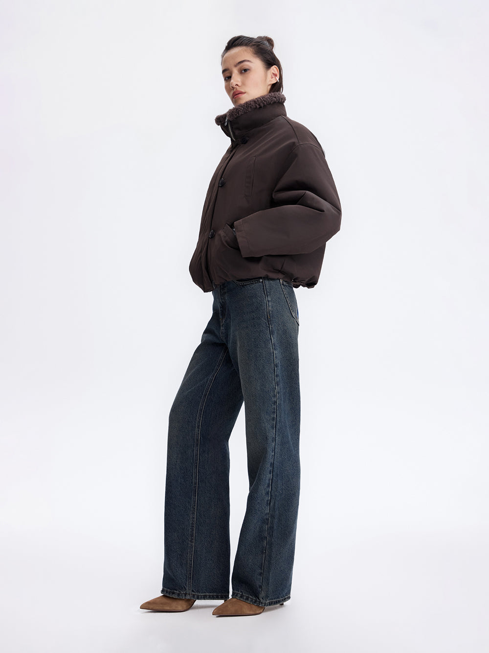 Rose Embroidery Jeans
