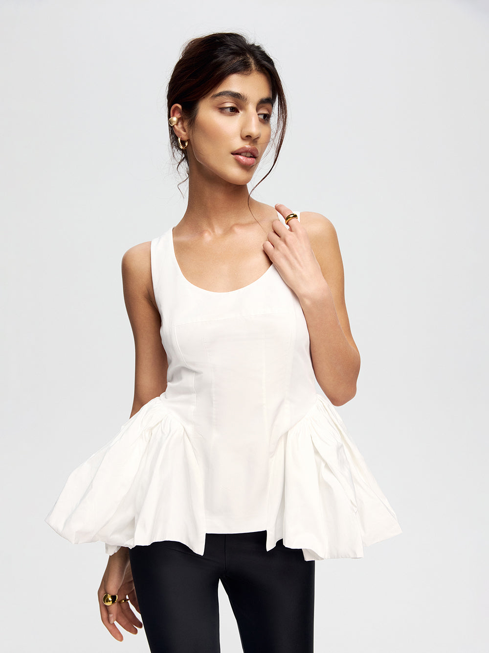 Taffeta corset top