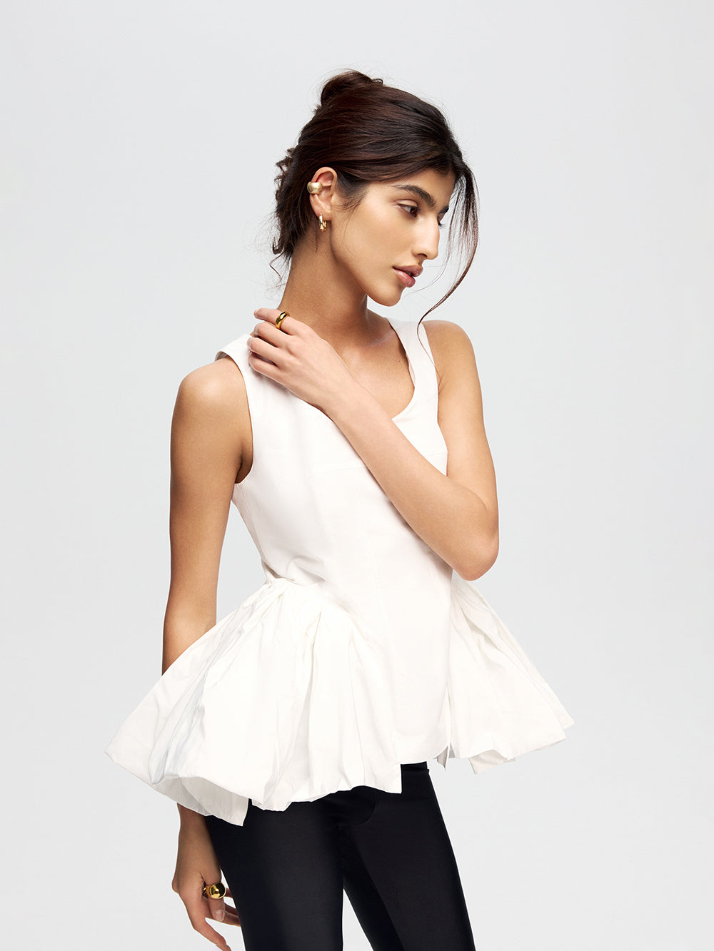 Taffeta corset top