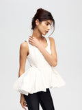 Taffeta corset top