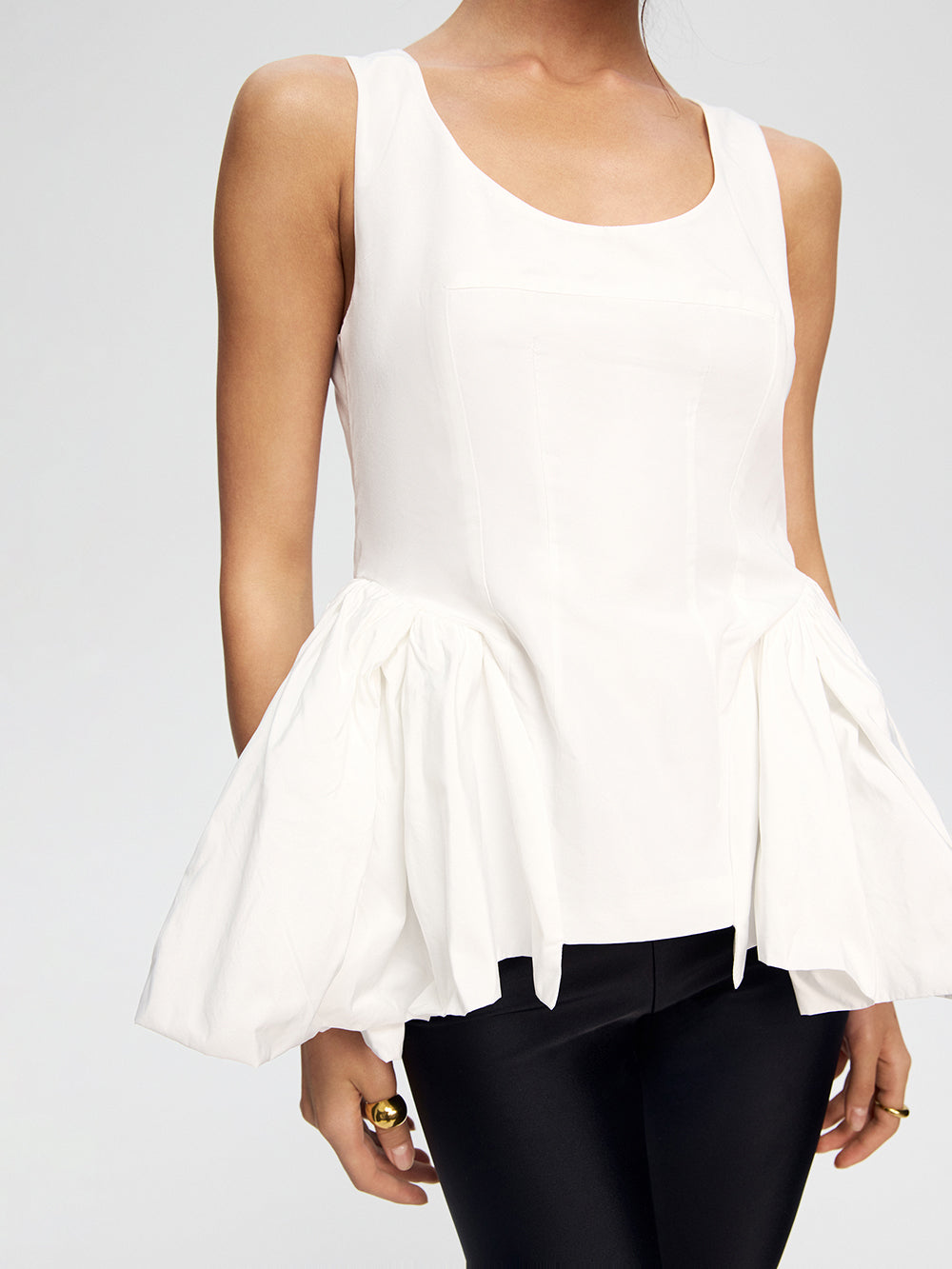 Taffeta corset top