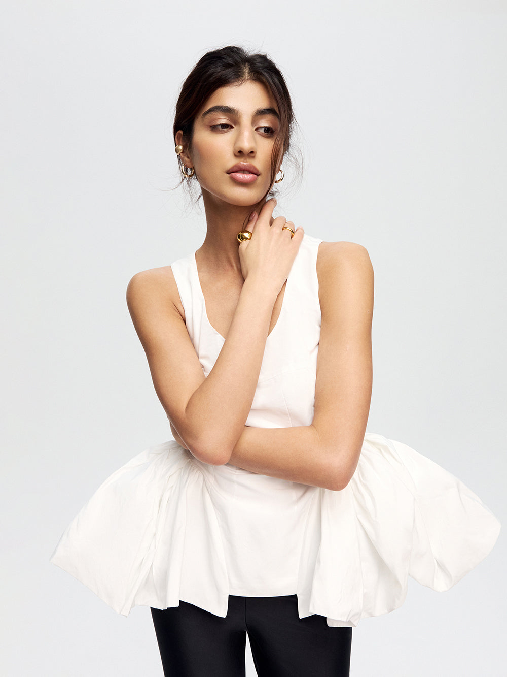 Taffeta corset top