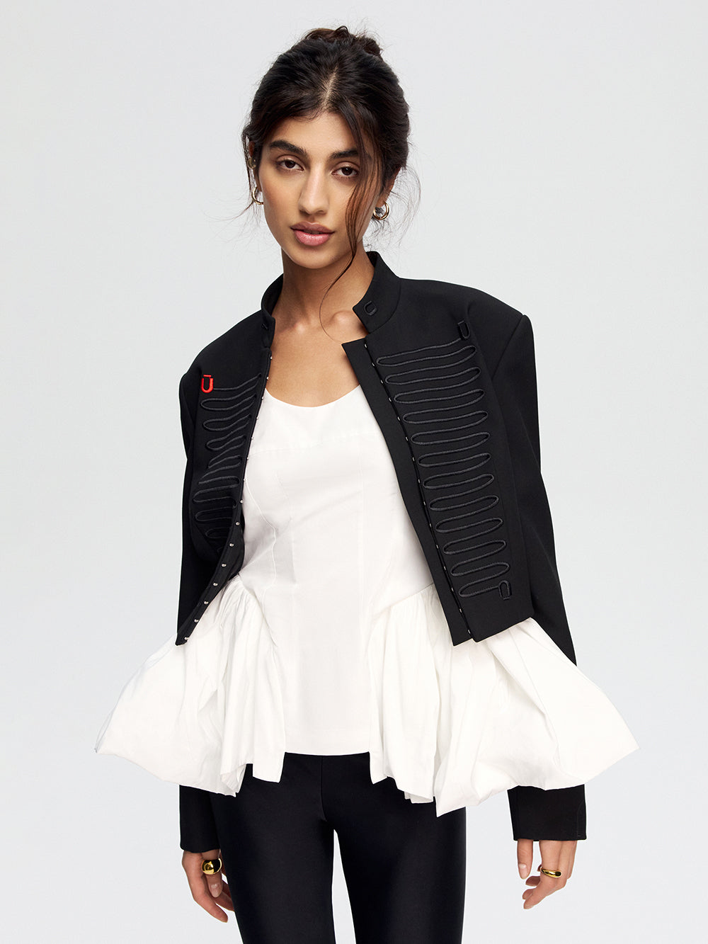 Taffeta corset top