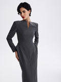 Vestido tubo escultural