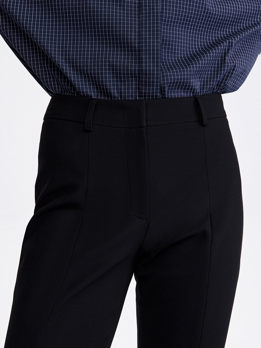 PRAS zip slit trousers, waistband detail