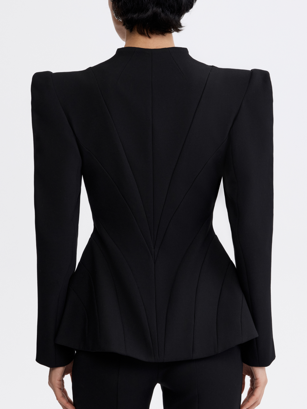 PRAS hook-front jacket, back with shoulder line